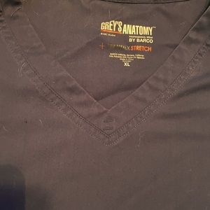 Greys Anatomy XL NAVY BLUE SCRUP TOP
